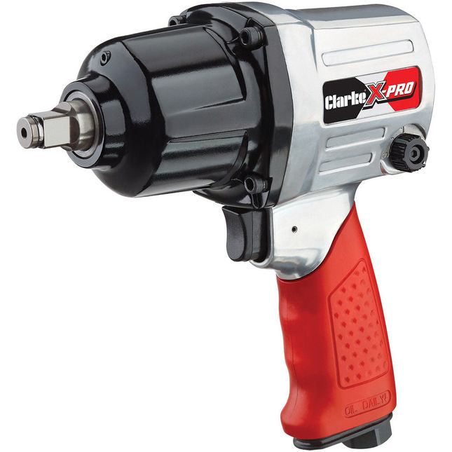 Clarke 3120145 X-Pro CAT131 _" Twin Hammer Air Impact Wrench