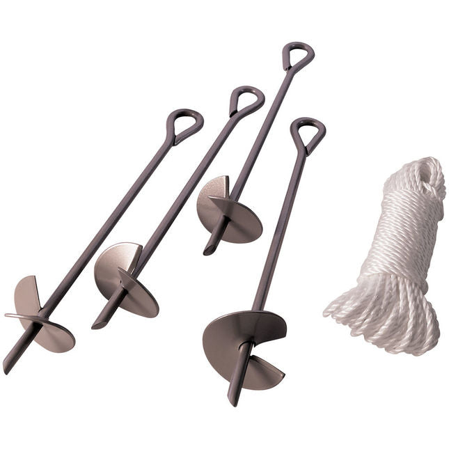 Clarke 3503586 4 piece 15ÓSteel Auger Set with 12m Rope