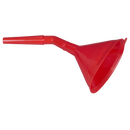 SEALEY F7 Angled Spout Oval Funnel with Filter 200mm - Medium