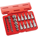 Clarke 1700762 PRO356 29 Piece 3/8" & 1/4" Drive Torx Socket & Bit Set