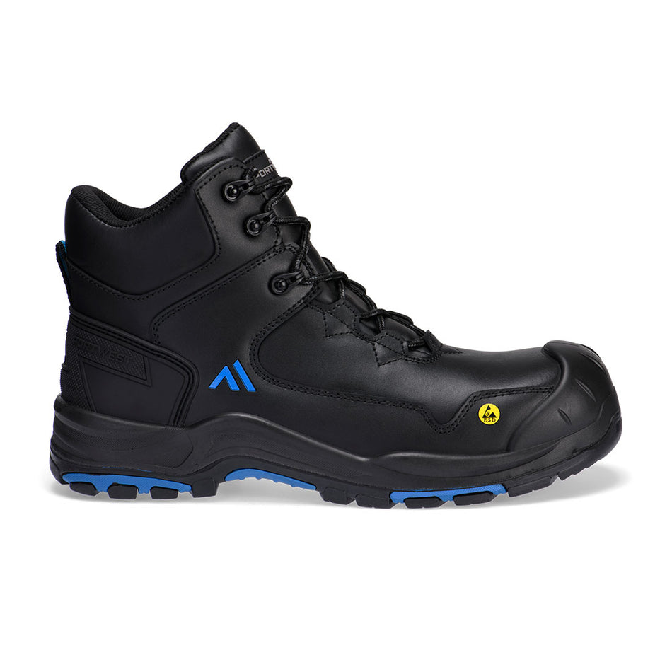 Portwest Composite Action Leather Mid Boot S3S ESD HRO SR SC FO
