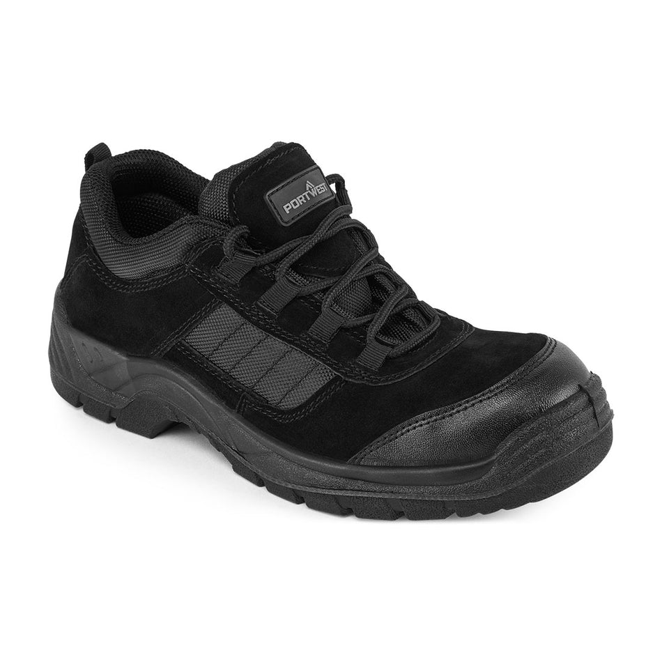 Portwest Composite Cow Suede Leather Low Shoe S1 SR