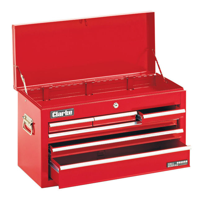 Clarke 7636037 CTC600C Mechanics' Steel 6 Drawer Tool Chest