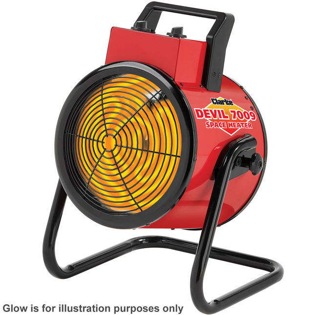 Clarke 6935454 Devil 7009 9kW Industrial  Electric Fan Heater (400V)