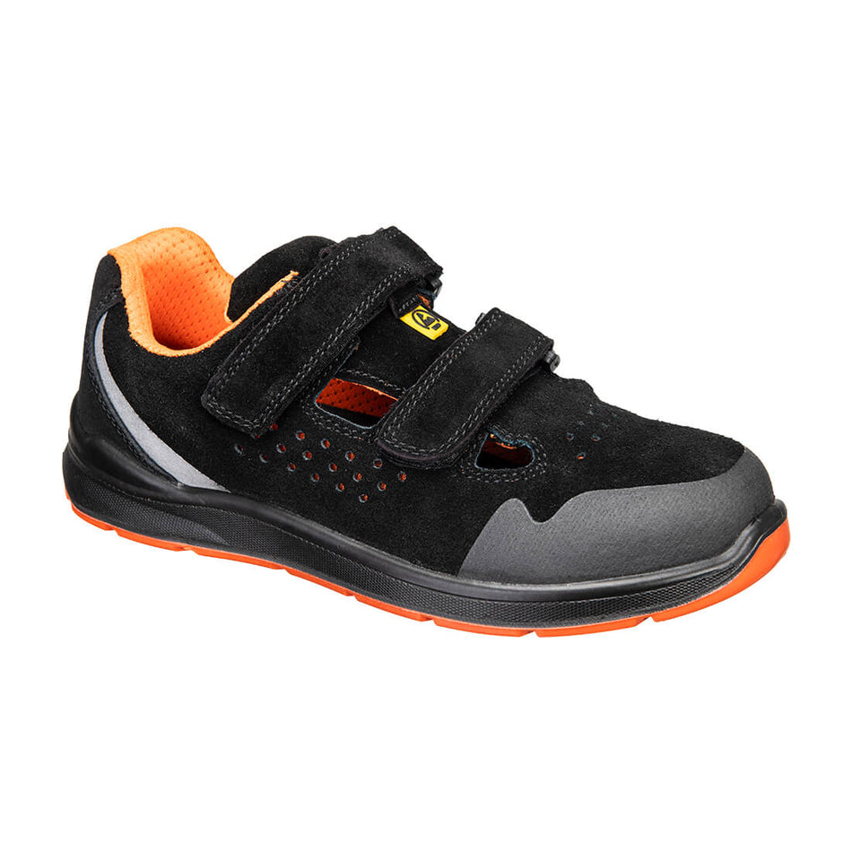 Portwest Steel Cow Suede Sandal S1P ESD SR FO