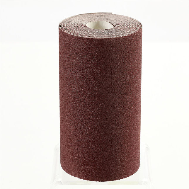 Clarke 6502417 Red  Aluminium Oxide Hook & Loop  Roll 1m x 115mm Grit