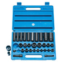 Clarke 1800305 CIS9/32 32 Piece Heavy Duty 3/8" & 1/2" Impact Socket Set Metric/AF