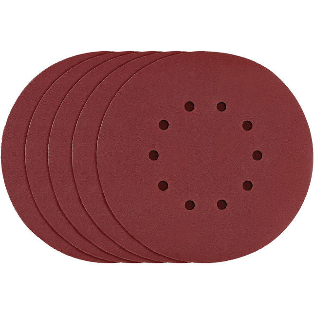 Clarke 6502146 225mm Sanding Disc with Holes (5 Pack)