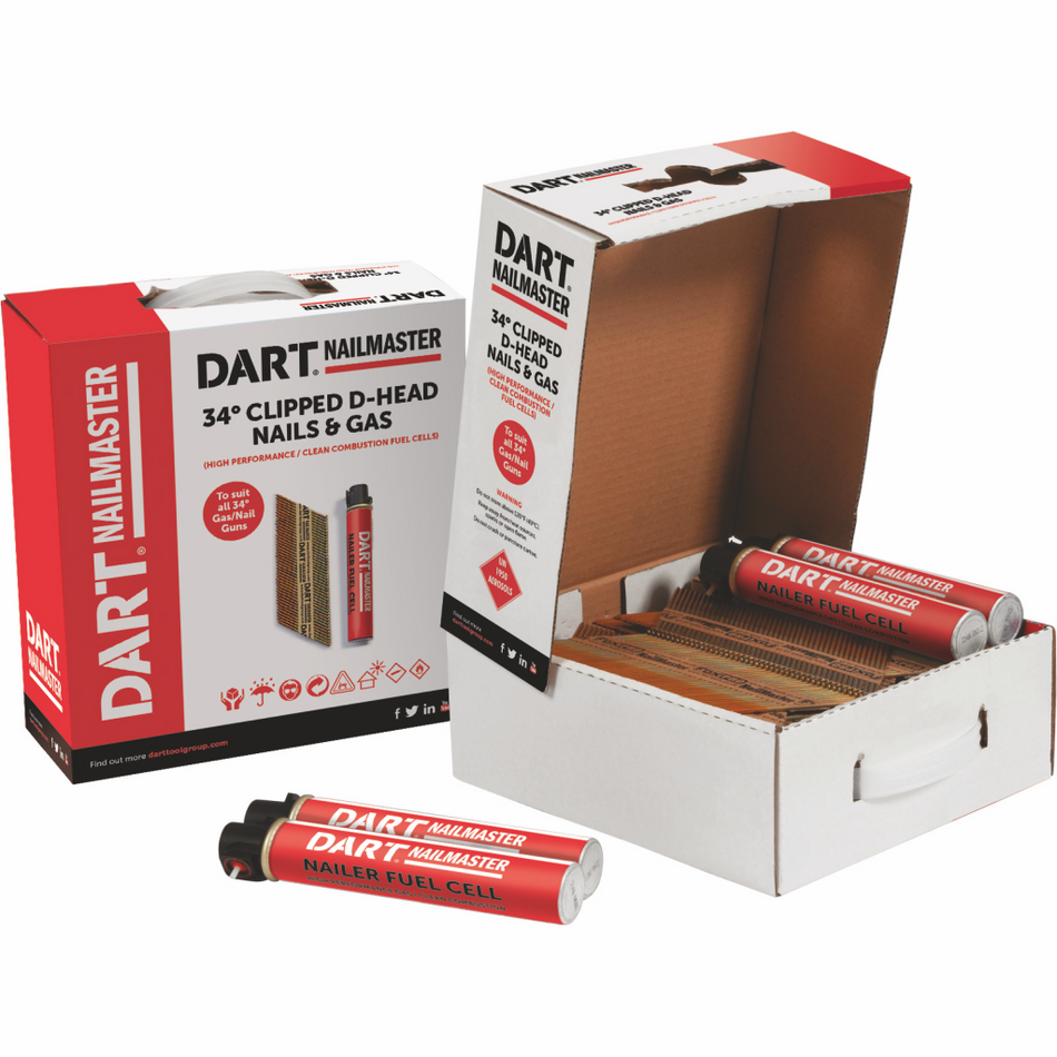 DART FN50RG-NG  50x2.8mm Ring Galv Nail Box - No Gas