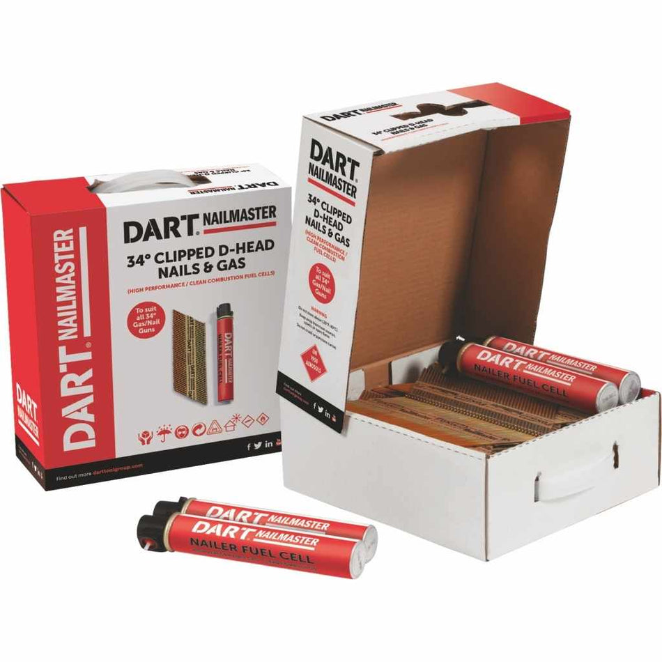DART FN75RG  75x3.1mm Ring Galvanized Nail & Gas Box