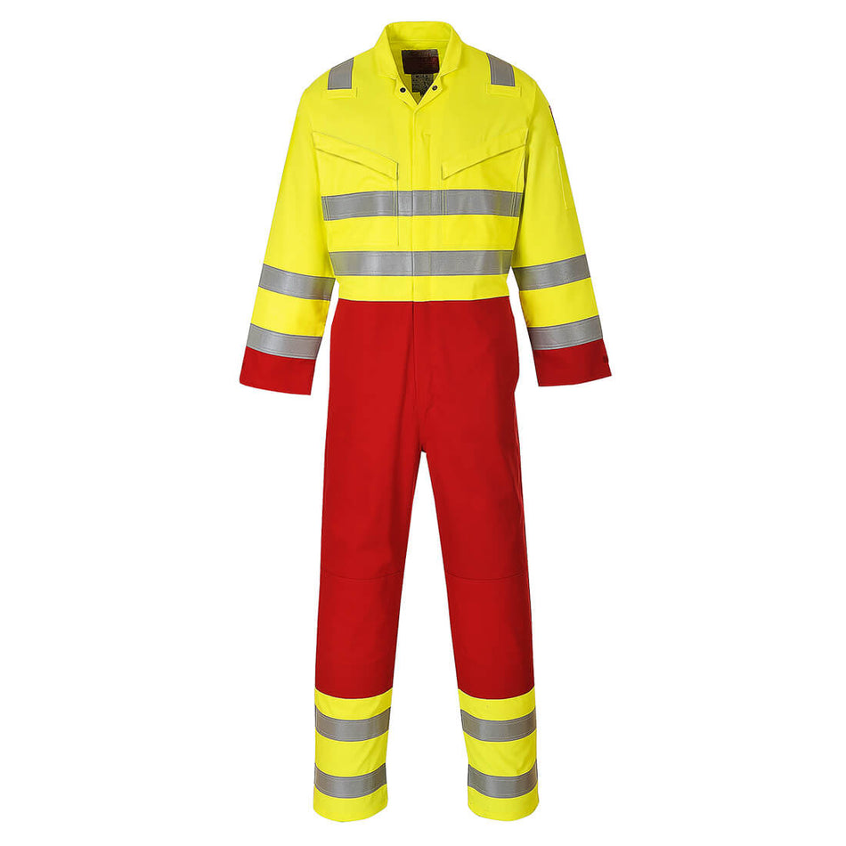 Portwest Bizflame Work Hi-Vis Contrast FR Coverall