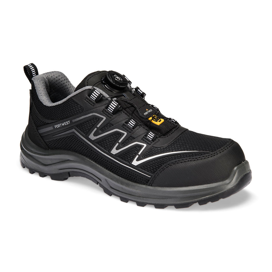 Portwest Composite KPU and Mesh Trainer S1PS ESD SR FO