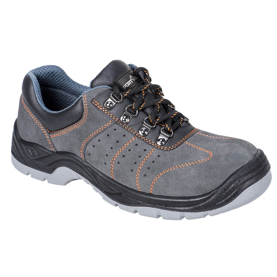Portwest Steel Suede Leather Low Shoe S1P SR FO