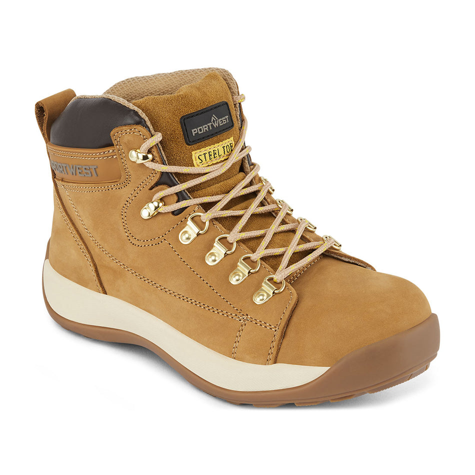 Portwest Steel Nubuck Leather Mid Boot SB HRO