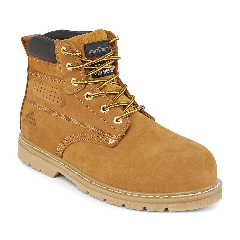 Portwest Steel Nubuck Leather Ankle Boot SBP HRO