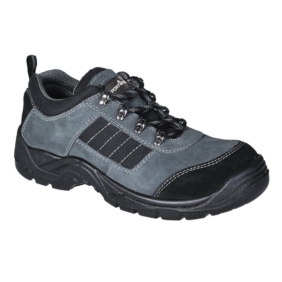 Portwest Steel Cow Suede Leather Low Shoe S1P SR