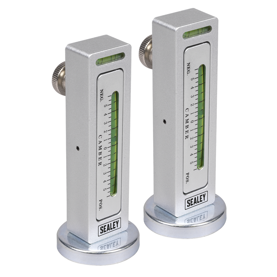 Sealey GA47 Magnetic Camber/Castor Gauge 2pc