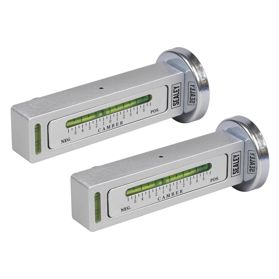Sealey GA47 Magnetic Camber/Castor Gauge 2pc