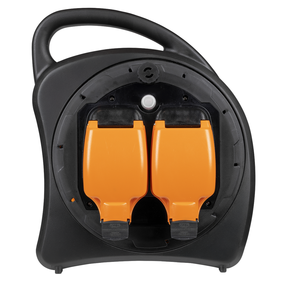 Sealey GCR15 15m Weatherproof Extension Reel with Thermal Trip 2 x 230V