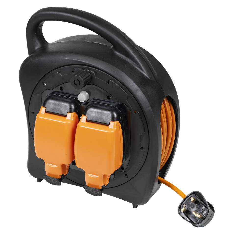 Sealey GCR30 30m Weatherproof Extension Reel with Thermal Trip 2 x 230V