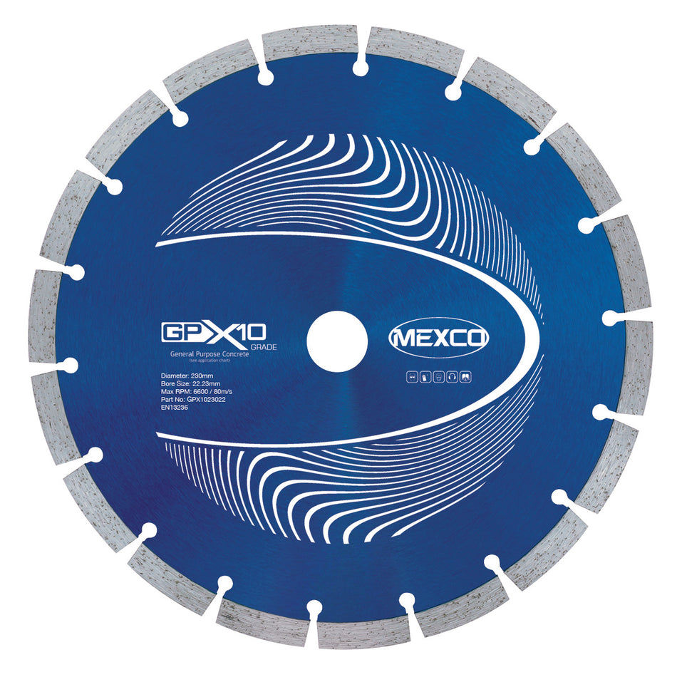 Mexco GPX1023022 230MM CONCRETE X10 GRADE