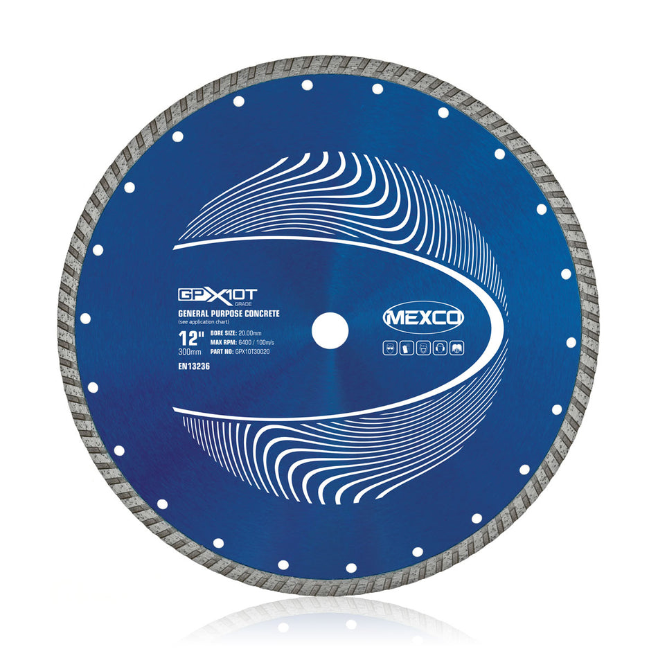 Mexco GPX10T30020 300MM CONCRETE X10 TURBO RIM GRADE