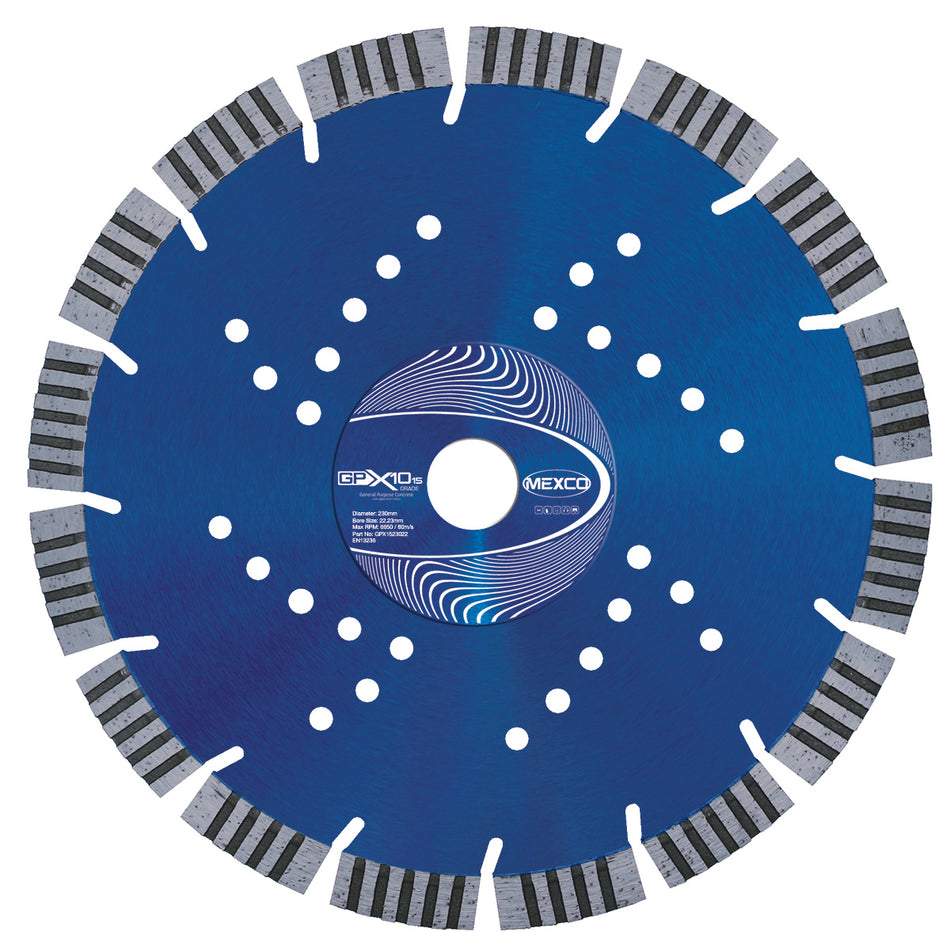 Mexco GPX1523022 230MM CONCRETE X10 GRADE (15MM SEGMENT HEIGHT)