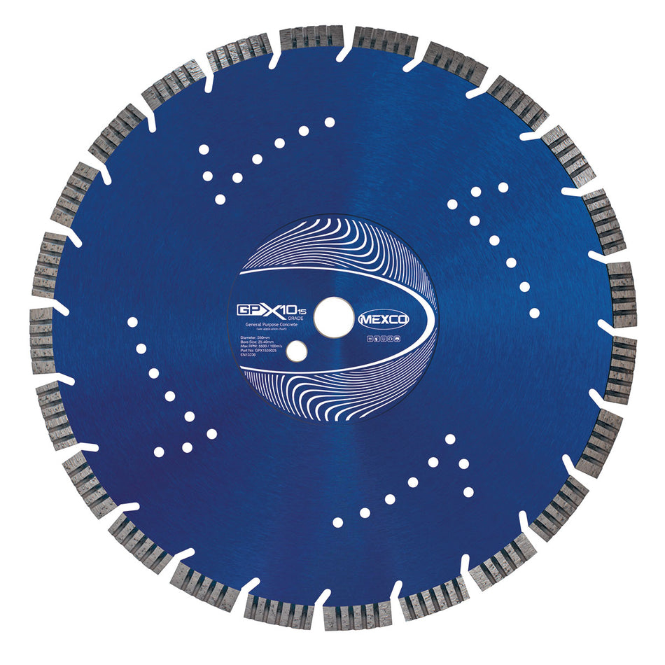 Mexco GPX1535025 350MM CONCRETE X10 GRADE (15MM SEGMENT HEIGHT)25.4mm BORE