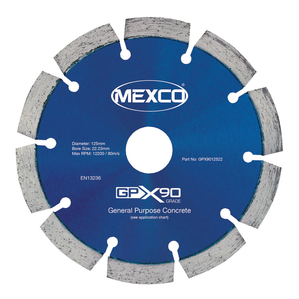 Mexco GPX9012522 125MM CONCRETE X90 GRADE