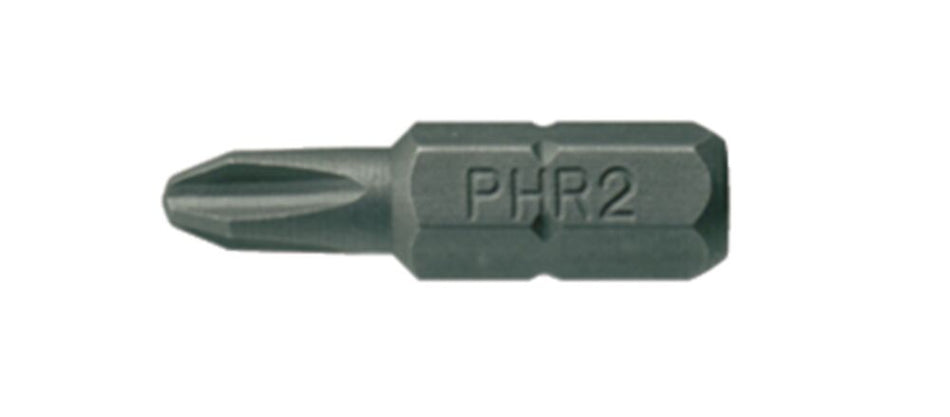 Teng Tools GR25002100 Bit 1/4" Hex Drive 25mm Length PH2 G Bit 100 Pieces