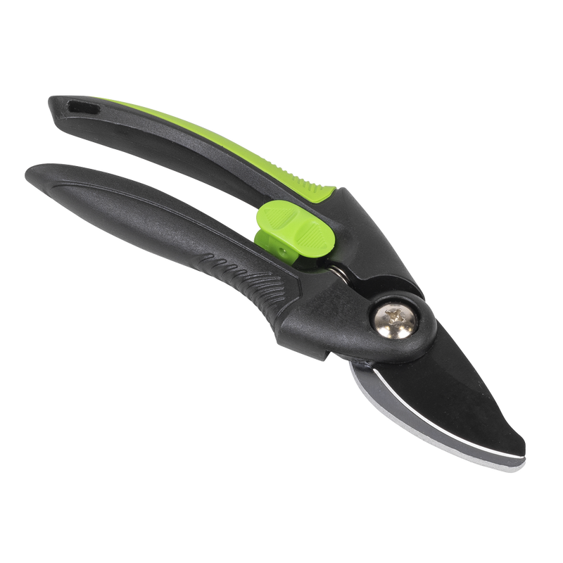 Sealey GTSG001 Bypass Secateurs with Soft Grip Handle, Safety Lock & Carbon Steel Blade, 208mm