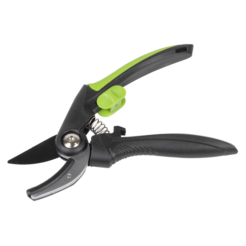 Sealey GTSG002 Anvil Secateurs with Soft Grip Handle, Safety Lock & Carbon Steel Blade, 208mm