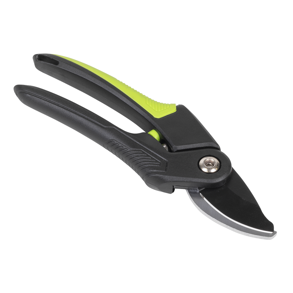 Sealey GTSG004 Bypass Secateurs with Soft Grip Handle, 3-Stage Safety Lock & Carbon Steel Blade, 220mm