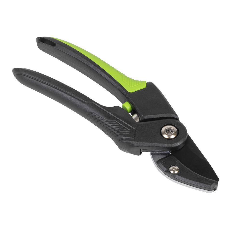 Sealey GTSG005 Anvil Secateurs with Soft Grip Handle, 3-Stage Safety Lock & Carbon Steel Blade, 220mm