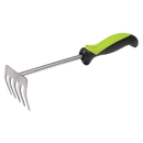 Sealey GTSG010 Hand Rake with Soft Grip Handle & Stainless Steel Tines 310mm