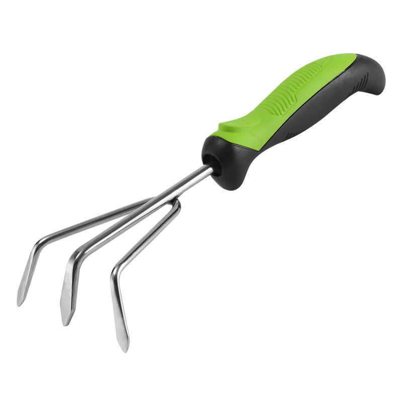 Sealey GTSG011 Hand Cultivator with Soft Grip Handle & Stainless Steel Tines