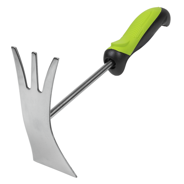 Sealey GTSG022 2-In-1 Garden Hand Tool with Soft Grip Handle & Stainless Steel Tines/Blade