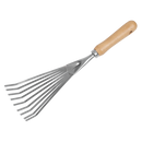 Sealey GTWH001 Premier Leaf Hand Rake with Ash Handle & Stainless Steel Tines