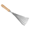Sealey GTWH001 Premier Leaf Hand Rake with Ash Handle & Stainless Steel Tines