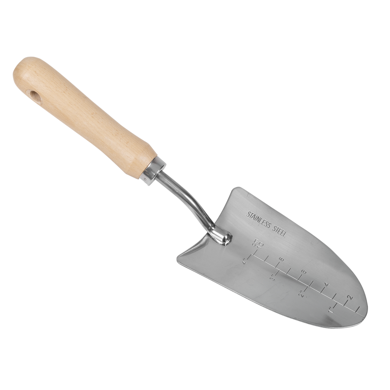Sealey GTWH003 Premier Hand Trowel Hand Trowel with Ash Handle & Stainless Steel Blade