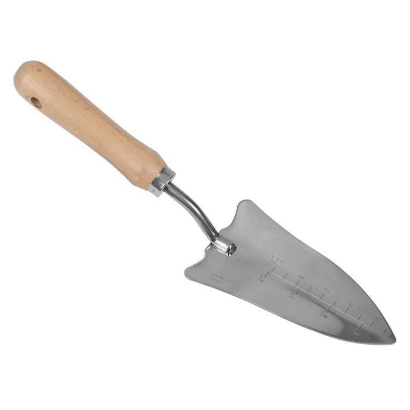 Sealey GTWH004 Premier Slim Head Trowel with Ash Handle & Stainless Steel Blade