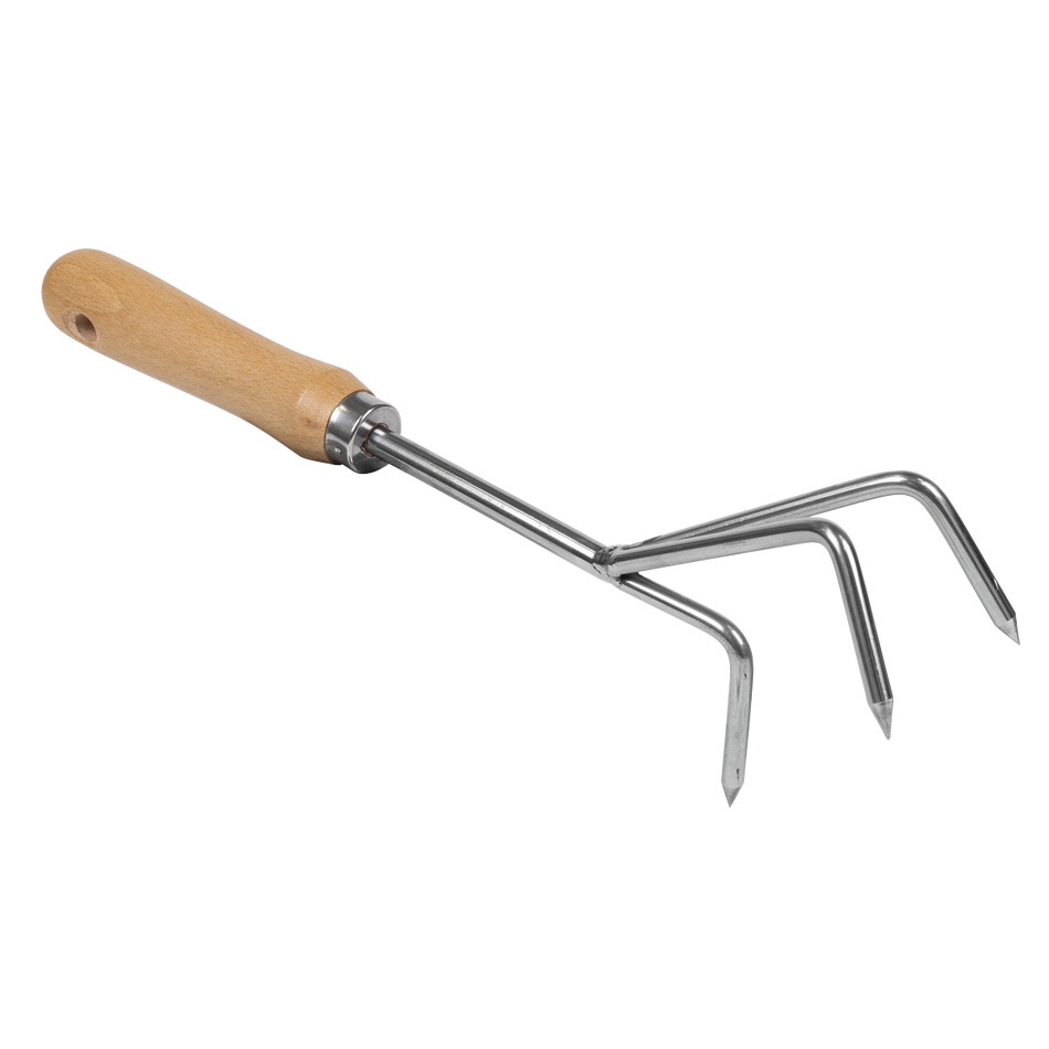 Sealey GTWH005 Premier Cultivator with Short Ash Handle & Stainless Steel Tines