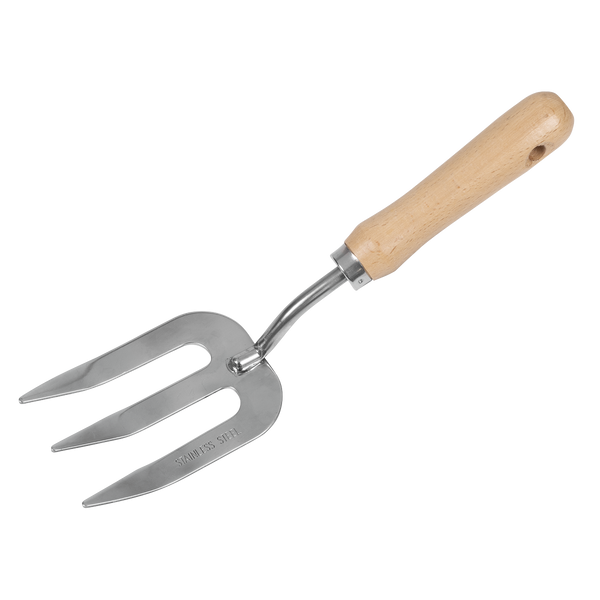 Sealey GTWH007 Premier Garden Hand Fork with Ash Handle & Stainless Steel Tines