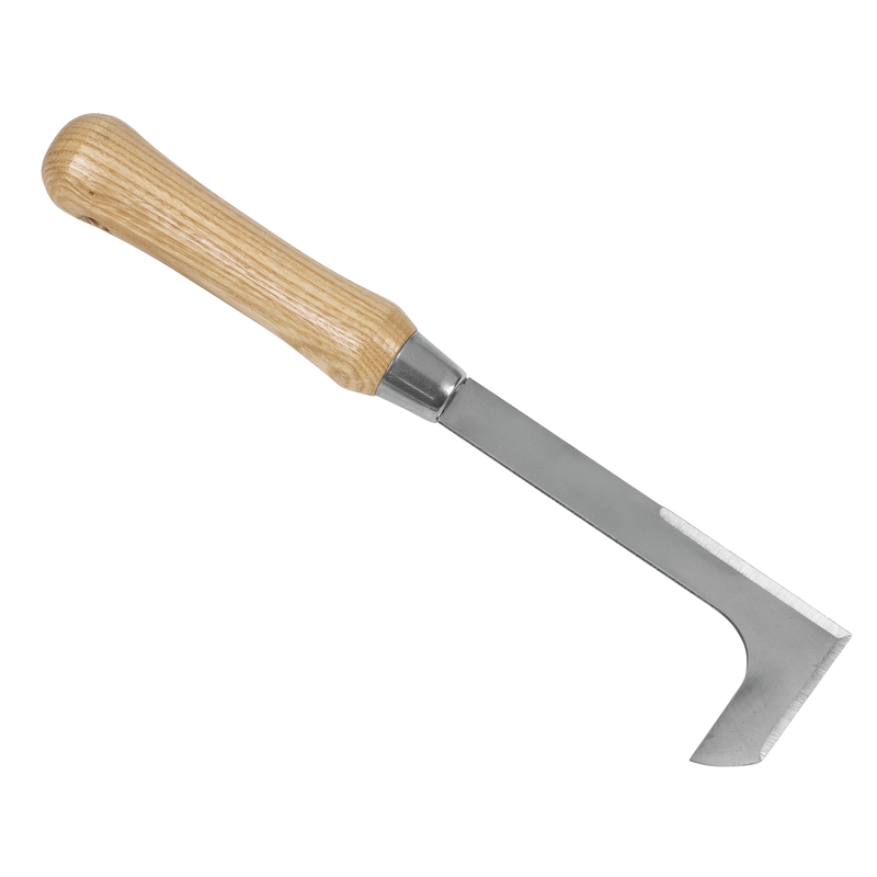 Sealey GTWH009 Premier Weeding Knife with Ash Handle & Stainless Steel Blade