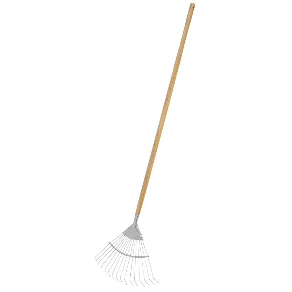 Sealey GTWH010 Premier Lawn Rake with Long Ash Handle & Stainless Steel Tines