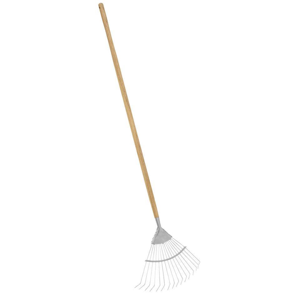 Sealey GTWH010 Premier Lawn Rake with Long Ash Handle & Stainless Steel Tines