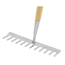 Sealey GTWH011 Premier Garden Rake with Long Ash Handle & Stainless Steel Tines