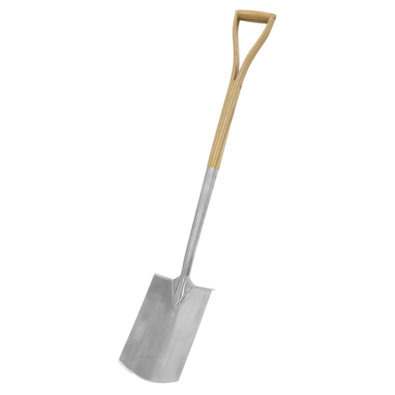 Sealey GTWH015 Premier Digging Spade with Ash Y Handle & Stainless Steel Blade