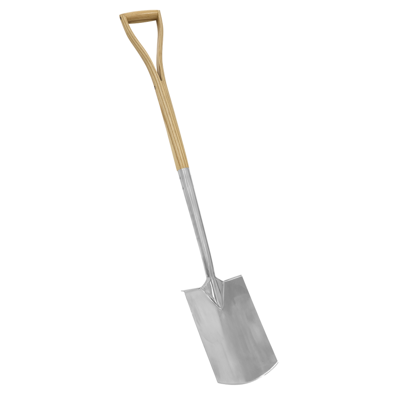 Sealey GTWH015 Premier Digging Spade with Ash Y Handle & Stainless Steel Blade