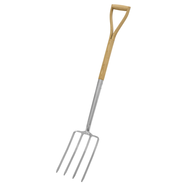 Sealey GTWH016 Premier Digging Fork with Ash Handle & Stainless Steel Tines